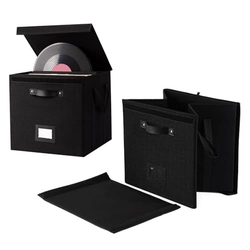 Rangement vinyle pliable pour protéger vos disques de la poussière du bureau - 3
