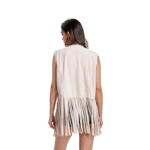 FringeCowgirl Tassel Sleeveless Hippie 60s Women Western Vests3