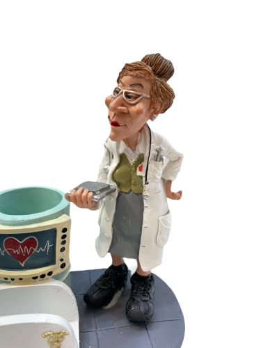 Image of AUGEN Polyresin Funny Doctor Idol Statue Showpiece for Home Decor Decoration and Gifting (1 Piece, 6723-I3)
