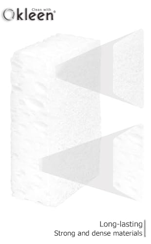 Image of Multi Use Scrub Sponges. Made in Europe (White, 18 Pack)
