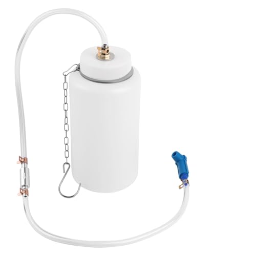 Purthog Brake Bleeder Kit 1L Brake Bleeder Bottle & 27.55 Inch Brakes Bleeders Hose One Way Check Valve Connector Professional Brakes Fluid Bleeders Kit for Braking Fluid Collection