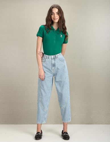 Image of U.S. Polo ASSN. Women's Cotton Slim Fit T-Shirt