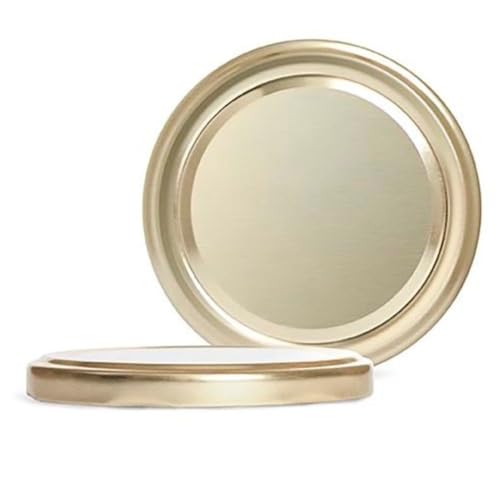 ONONEXPRESS –82 mm Metal Spare Lids For Pickle and Larger Jars/Multipurpose (Twist Off Lid) (10, Shiny Gold)