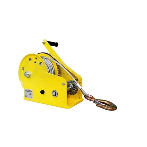 Treuil manuel 1200 LB avec palan robuste et câble en acier