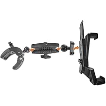 iBOLT Custom Industry Standard Pole/Handlebar Clamp Mount - Featuring Our Heavy Duty 25mm / 1 inch/B Size Dual Socket Ball Mount- for Phones, Tablets, Barcode scanners, Vesa 75/100, etc