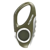Sarini Digitaler Höhenmesser mit tragbarem Hakendesign, multifunktionalem Barometer, Richtungsuhr, Temperatur, Wettervorhersage und Höhenanzeige zum Wandern und Klettern