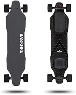 Backfire G2 Black Electric Longboard Skateboard with Remote, Suitable for Adults & Teens Beginners, 5.2Ah/187Wh Battery, 800W Double Motor, 180 Days Warranty