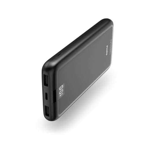 Hama Powerbank Performance 10 10000mAh (externer Akku mit 1x USB C + 2X USB A, Power Pack Zertifiziert, Akkupack Handy Zubehör, Tablet, Bluetooth-Box etc., tragbares Ladegerät klein) anthrazit