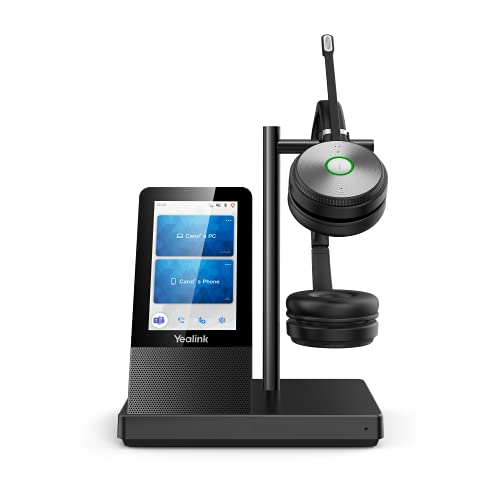 Image of Yealink WH66 Duo UC Wireless Noise Canceling Headset - Headset Works with USB Enabled Computers and Softphones and Also Connects to Desk Phones and Cell Phones with Built in Bluetooth