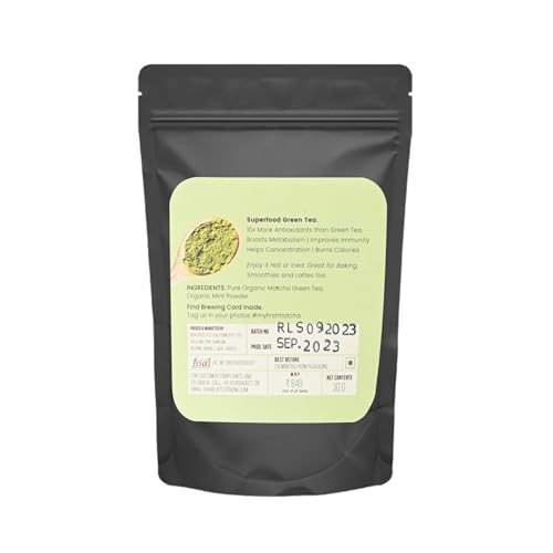 Image of Tea Trunk Japanese Mint Matcha Green Tea -30 GMS (Ceremonial Grade)