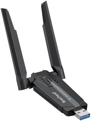 BrosTrend AXE3000 Tri-Band Linux WiFi Adapter Plug & Play for ALL Linux Distributions, Ubuntu, Fedora, Mint, Debian, Arch, Raspberry Pi OS etc. Kernel 5.18 or Newer Required, WiFi-6E 6GHz /5GHz/2.4GHz