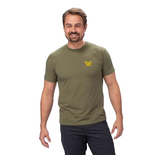 Vortex Men's Alpine Continental Short Sleeve T-Shirts (US, Alpha, XX-Large, Regular, Regular, Military Heather) - image 5