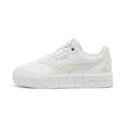 PUMA プーマ Cali コート EMB ウィメンズ 398828 Zapatillas Deportivas para Mujer, Color otoño-invierno 24 Vapor gris/blanco Puma (02), 36 EU