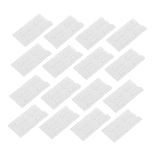 POPETPOP Versatile Outdoor String Lights Clips 20 Pack Adhesive Wall Hooks for Holiday Decorations Waterproof Cable Clips Strong Hold for Gutters Pools