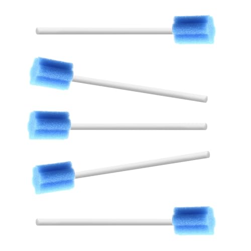 JIESI Disposable Oral Swabs(Blue)-100PCS