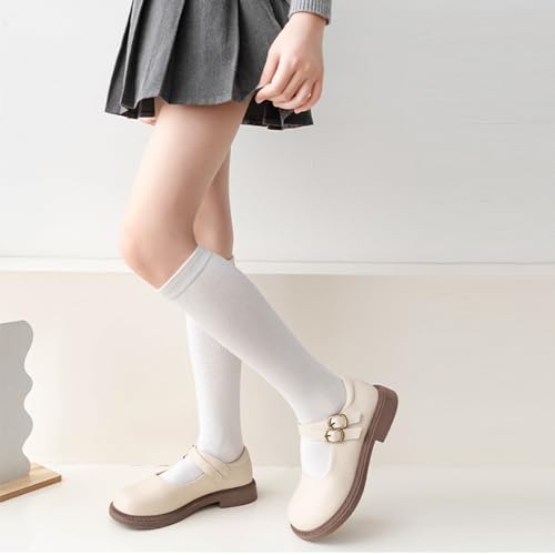 Baby Socks Toddler Cotton Midcalf Socks Kids Girl Spring Knitting Stretchy Socks for Little Girls Dress Socks3