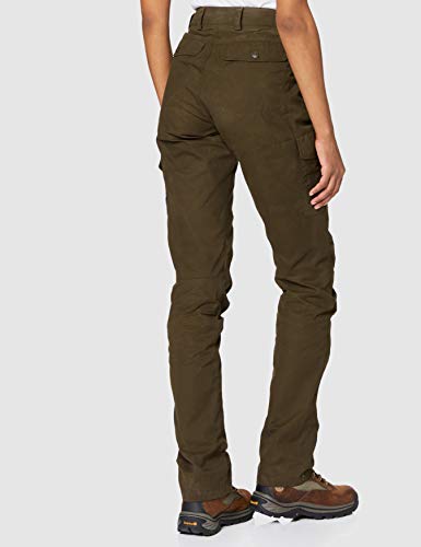 Fjallraven Damen Karla Pro Trousers Curved W Sport Trousers, Dark Olive, 46 EU
