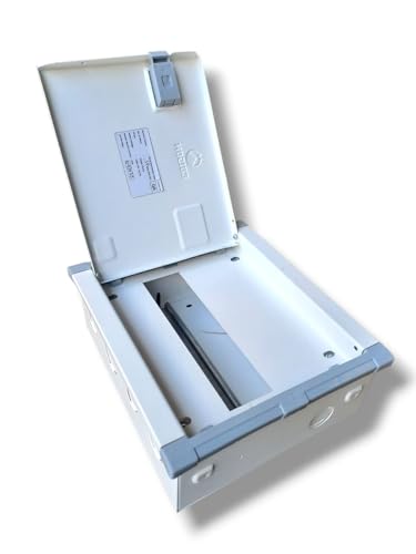Image of Double Door MCB Box 10 Way Distribution Box SPN, Metal body, Powder Coated.