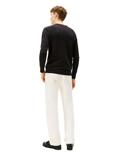 Tommy Hilfiger Men's Cotton Solid V Neck Sweater Lightweight Pullover4