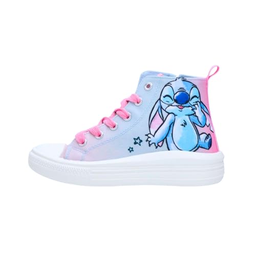 Ya en mundofriki.es: Disney Stitch Zapatos Niñas, Calzado Diseño Suela Gruesa Deportivas Altas, Incluye Caja de Regalo, Talla EU 30