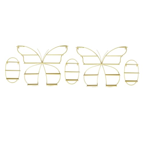 Butterfly Shaped Nail Polish Display Rack, 5-Tier Wall-Mounted Storage for