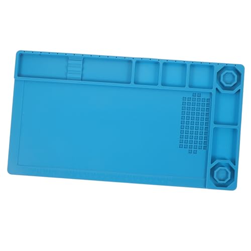 KICHOUSE Silicone Work Mat for Electronics Repair Non Slip Static Pad for Cellphone Repair Desk Use Flexible Easy to Clean Durable Protection for Gadgets Heat Resistant