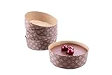 Round Paper Baking Cake Pan, Disposable Baking Mold 25ct, All Natural FDA Approved, Recyclable, Microwave Oven & Freezer Safe, Providing Beautiful Display For Baked Goods.(6”x2-1/8”)