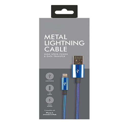Zale Yardley Charging Cable, I-phone Cable 1meter, Fast Charger, Data Transfer, 3A Nylon Braided