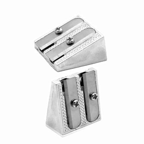Metal Pencil Sharpeners, 2 Holes, 2PCS