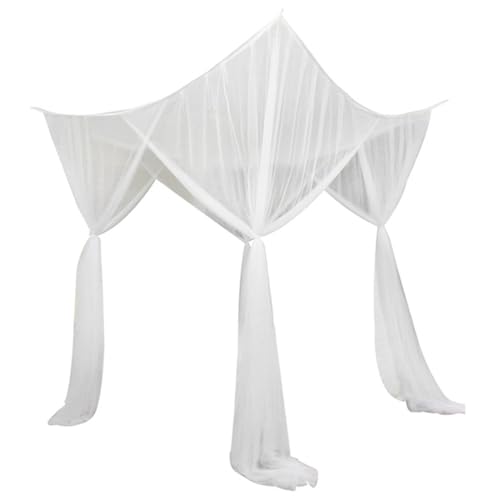 Dreamy Canopy Bed Drapes for Sophisticated Bedroom, White