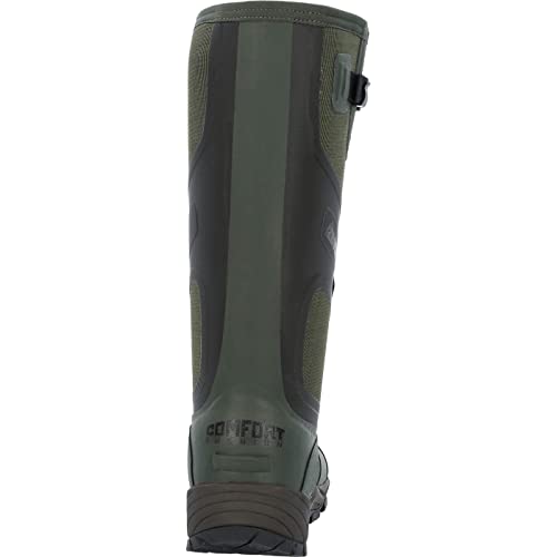 Rocky Mens Xrb 1000G Insulated Waterproof Rubber Rain Casual Boots Knee High - Green4