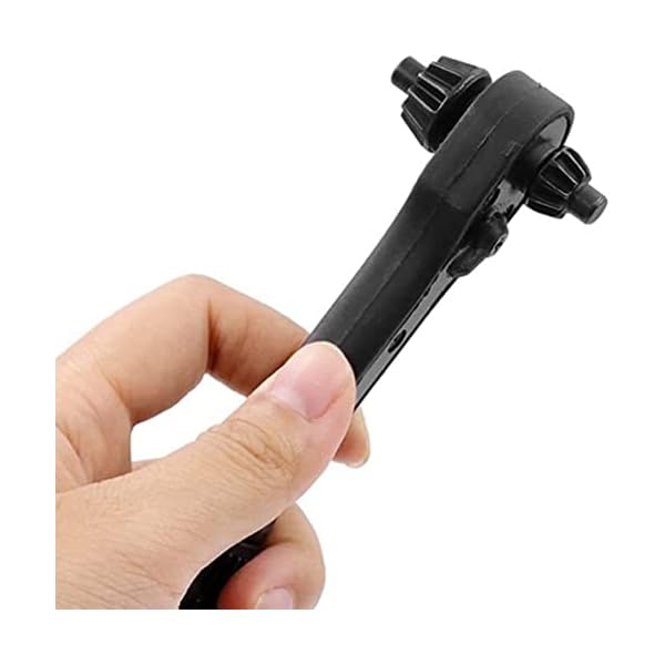 Dariokki 2-In-1-Mini-Universal-Schwarz-Spiny-Schraubenschl¨¹ssel, Bohrmaschinen-Schraubenschl¨¹ssel-Werkzeug, Schnellwechsel-Ratschenschl¨¹ssel-Werkzeug – Bild 4