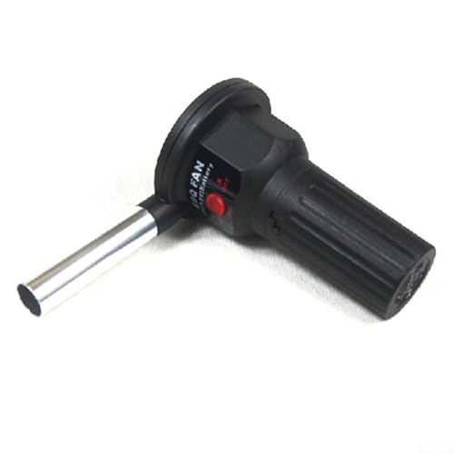 Souffleur électrique pour cheminées, poêles, barbecue et camping, ventilateur portable pour poêle à bois, outil de démarrage d'incendie, noir