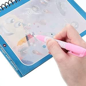 PAVITYAKSH Magic Water Book Magic Water Quick Dry Book Water Coloring Book Magic Pen Painting Board(2 PCS) 3