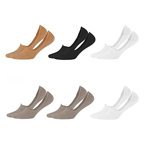 No Show Mens Socks 6 Pairs - Premium Quality Extra Invisible Casual Cotton Socks - Trainer Socks, Ankle Socks Cover