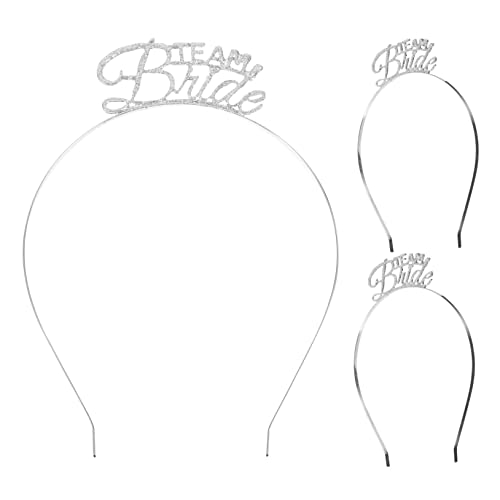 Coiffure pour enterrement de vie de jeune fille : lot de 3 bandeaux métal Healeved