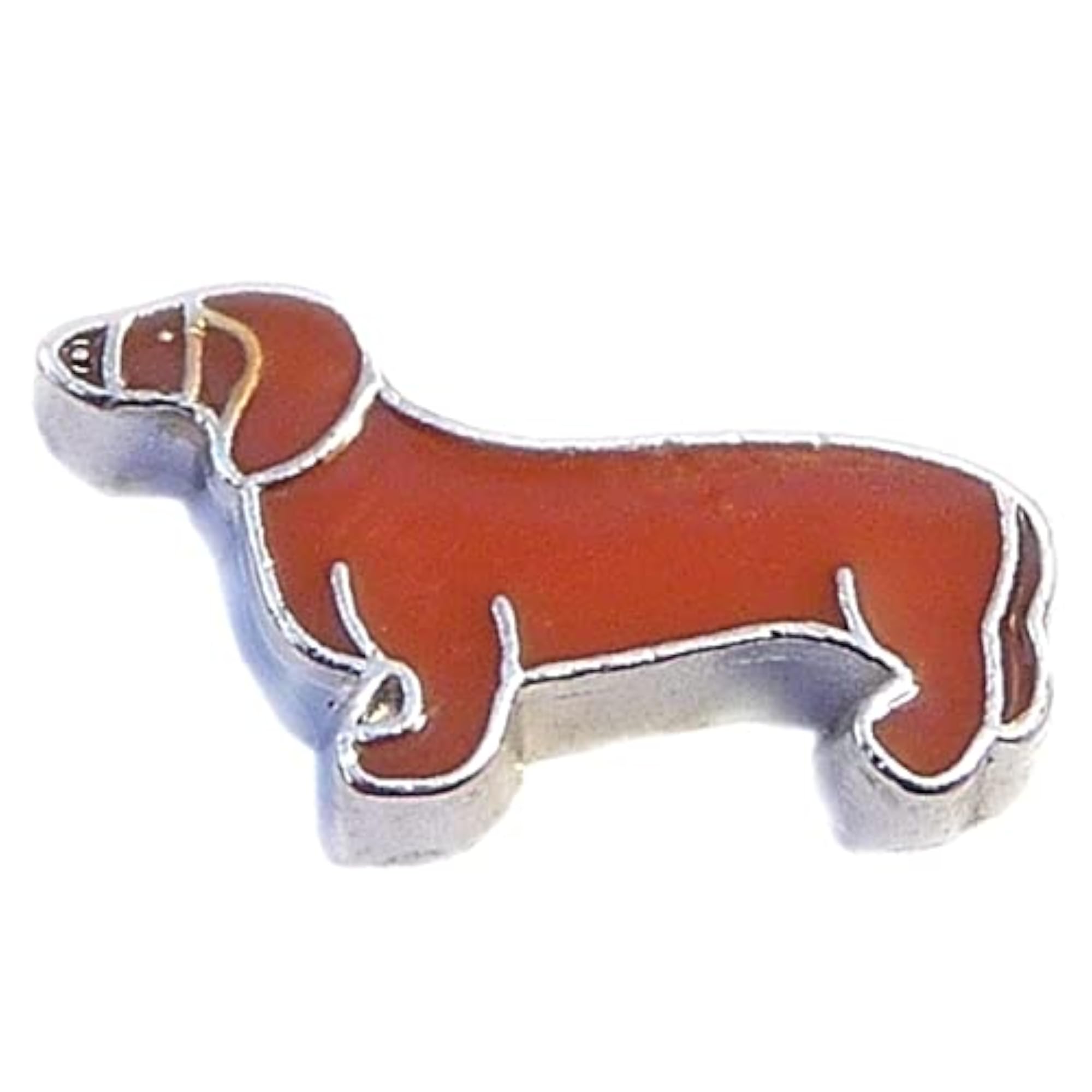 Dachshund Floating Locket Charm