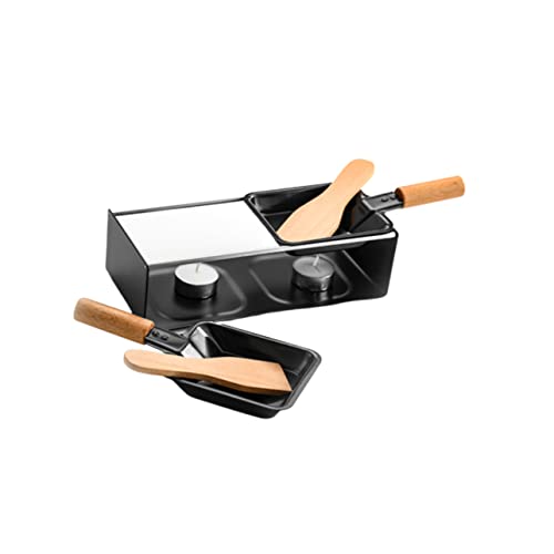 Cabilock Outdoor Camping Furnace BBQ Tray Chocolate Stove Raclette Pan Cheese Grill Cookware Set Mini Griddle Plate