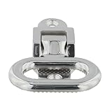 Kompakte Edelstahl-Klapptreppe, zuverlässige Hilfe für Camping, Angelausflüge und Cruisen (125 x 80)