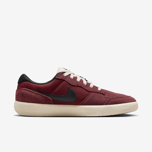 Image of Nike SB Force 58 Skate Shoes (DV5477-602, Dark Team Red /Black /Light Orewood Brown /Black) Size 6.5