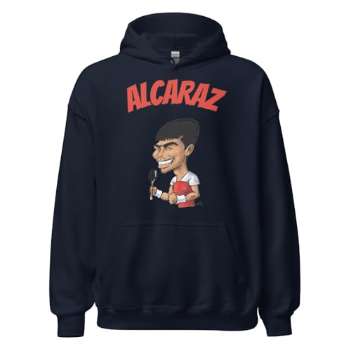 Sweat à capuche tennis Carlos Alcaraz navy idéal pour vos entraînements