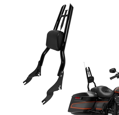 Dossier passager noir sissy bar Harley CVO Ultra Classic 2010