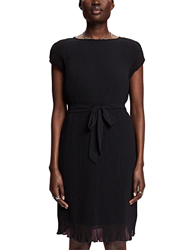 ESPRIT Damen 033EO1E318 Kleid, 001/BLACK, M