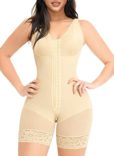 YIANNA Shapewear for Women Tummy Control Fajas Colombianas Post Surgery Compression Garment Butt Lifter Body Shaper