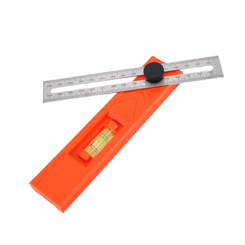 Regla de ángulos ajustable plegable con nivel de burbuja miniatura 3