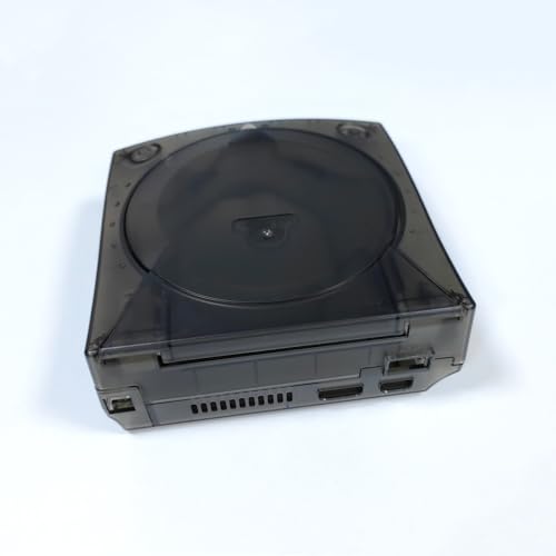 Image of Hzxkqmil Replacement Shell for SEGA Dreamcast DC Retro Video Game Console, Translucent Plastic Housing Case Accessories for Dreamcast DC, Transparent Black