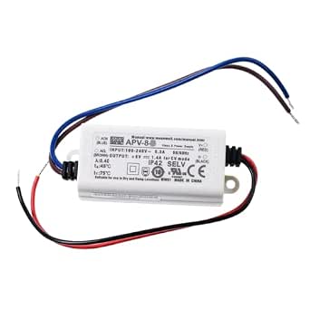 Alimentatore LED APV 8W 0.34A 24V - Driver Switching Con Protezioni E IP42 Per Dispositivi Di Illuminazione