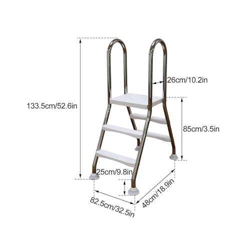 Escalera para piscina de acero inoxidable 304 miniatura 5