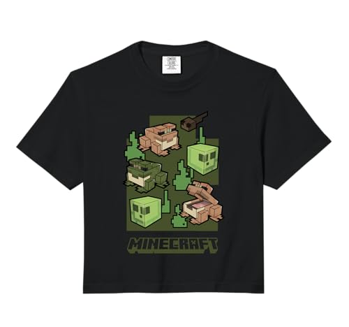 Minecraft Wild Frogs and Slimes Hanging Around in Swamp Comfort Colors Crop Top
