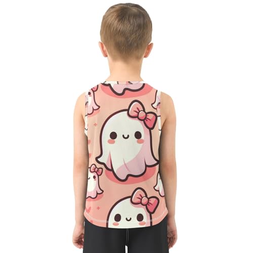 susiyo Cute Ghosts Halloween Boys Sleeveless Tank Top Girls Athletic T Shirt3